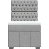 vidaXL Box spring krevet s madracem svjetlosivi 90x190 cm od tkanine | shoptok.hr