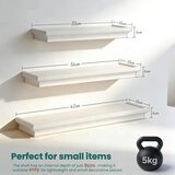 JUJOYBD 3-delni set ozkih plavajočih stenskih polic | Shoptok.si