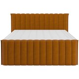 Premium Living Postelja Boxspring Lina, Opečnato Rjava, 200x200 | Shoptok.si