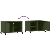 vidaXL TV omarica olivno zelena 68x39x43,5 cm hladno valjano jeklo Cene