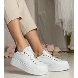 Gemre White and black women's sneakers decorated with stones Sarena | Shoptok.si