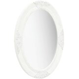Zidno ogledalo u baroknom stilu 50 x 70 cm bijelo | Eponuda.com