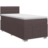  Boxspring krevet s madracem Tamno smeđa 90 x 200 cm Tkanina | shoptok.hr
