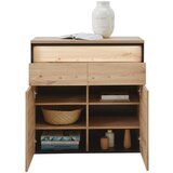 Voleo komoda, črna, hrast artisan | Shoptok.si