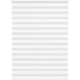 vidaXL Zebra senčilo bela 160x230 cm tkanina širina 155,9cm poliester | Shoptok.si