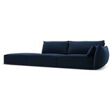 Mazzini Sofas Temno modra žametna sedežna garnitura desni kot 264 cm Vanda – | Shoptok.si