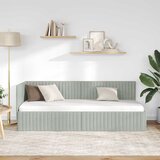  Kutni okvir kreveta Svijetlo siva 80 cm x 200 cm Baršun | shoptok.hr