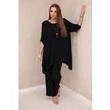 Kesi Set of blouse + trousers with pendant black