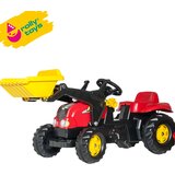 Rolly Toys Traktor na pedale sa prikolicom i utovarivačem Rolly Kid-X crveni | Eponuda.com