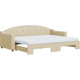 vidaXL dnevni krevet na razvlačenje krem 80 x 200 cm od tkanine | shoptok.hr
