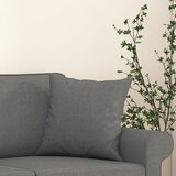  Ukrasni jastuci 2 kom tamnosivi 40 x 40 cm od tkanine | shoptok.hr