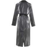Trendyol Anthracite Oversize Wide Cut Belted Trench Coat | ePonuda.com