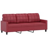  4-dijelni set sofa s jastucima crvena boja vina od umjetne kože | shoptok.hr