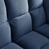 Bessagi Home Zofa S Posteljno Funkcijo Cora, Modra, Žamet | Shoptok.si