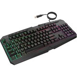 Oem Swissten, Tipkovnica za računalniške igralce z RGB osvetlitvijo Vodoodporna IPX4, Črna, (5000185031) | Shoptok.si