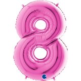  balon broj 8 roze sa helijumom Cene