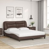  Krevet s madracem Hvar smeđi 160x200 cm od umjetne kože | shoptok.hr