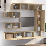 7-dijelni set TV ormarića boja hrasta sonome konstruirano drvo | shoptok.hr