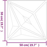  Zidne panele Zvijezda 24 pcs Crna zvijezda 50 x 50 cm XPS pjena | shoptok.hr