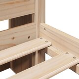 vidaXL Knjižna postelja brez vzmetnice 200x200 cm trdna borovina | Shoptok.si