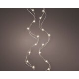 Lumineo Lampice za jelku, 4.95 m, 100 lampica, Unutrašnje, Srebrna žica/baterije, LED, Svetlo toplo belo Cene