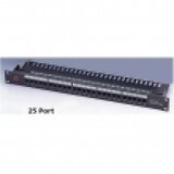  patch panel 19"/1U sa 25 RJ-45 kat. 3, telefonski / isdn, držač kablova sa zadnje strane, krone lsa reglete (fiksni portovi) Cene