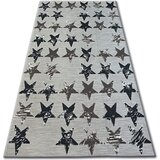 RugsX Preproge Preproga LISBOA 27219/975 Zvezde Rjava 120x170 cm Kostanjeva | Shoptok.si