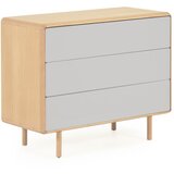 Kave Home Siva/u prirodnoj boji komoda u dekoru jasena 99x78,5x42 cm Anielle – Cijene