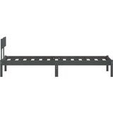  Za krevet sivi od borovine 90 x 190 cm UK jednokrevetni | shoptok.hr