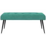  Klupa s gumbastim tkanjem Tirkizna 110 x 40 x 46 cm Bar&amp;scaron;un Slike
