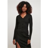 UC Curvy Women's cardigan with short rib knit, black | Shoptok.si