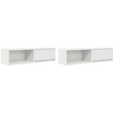 vidaXL TV ormarići 2 kom bijeli 100x31x25,5 cm konstruirano drvo | shoptok.hr