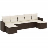  The Living Store Vrtna sedežna garnitura 7-delna z blazinami rjav poli ratan - Vrtna Sedežna Garniture, (21461995) | Shoptok.si