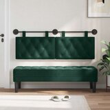  Držeće uzglavlje Zidne Tamnozelena 130 x 55 x 7 cm Baršun - Tamnozelena 120 cm bez LED | shoptok.hr
