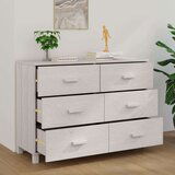  Komoda HAMAR bela 113x40x80 cm trdna borovina, (20656478) | Shoptok.si