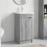  Kupaonski umivaonik s sudoperom Siva Sonoma 42 x 40 x 84,5 cm Cijene