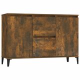  Komoda boja dimljenog hrasta 102 x 35 x 70 cm konstruirano drvo | shoptok.hr