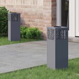  Solarna LED svjetlost za stazu Riblja kost 2 pcs Antracit | shoptok.hr