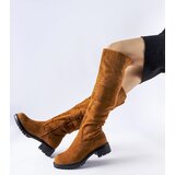 Gemre Brown long boots with rhinestones Colleen | shoptok.hr