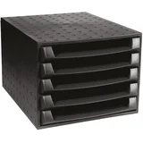 KUTIJA S 5 LADICA EXACOMPTA 221014D CRNA