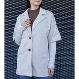 Gemre Beige Coat with Sweater Sleeves Sameha | shoptok.hr