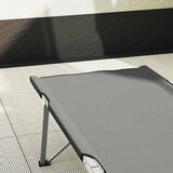  Sklopivi kamperski krevet Siva 194 x 62,5 x 42,5 cm | Eponuda.com