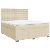 Maison Chic Box spring postelja - Vzmetna postelja z vzmetnico krem 200x200 cm blago SL24537, (21879263) | Shoptok.si