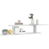  Zidna TV polica bijela 125 x 18 x 23 cm konstruirano drvo | shoptok.hr