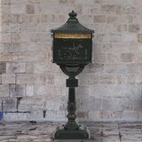  The Living Store Poštni nabiralnik s podstavkom starinski stil aluminij zelen - Poštni Nabiralnik S Podstavkom, (21749770) | Shoptok.si