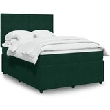  Krevet s oprugama i madracem tamnozeleni 140x190 cm baršunasti | shoptok.hr