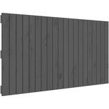 Maison Chic stensko posteljno vzglavje - vzglavna omarica - nočna omarica sivo 127,5x3x60 cm trdna borovina, (21706791) Cene