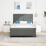  s opruga kutije Tamno siva 140 x 190 cm tkanina | shoptok.hr