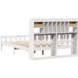 vidaXL Knjižna postelja brez vzmetnice bela 150x200 cm trdna borovina | Shoptok.si