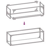  Stalak za drva antracit 25x25x80 cm Hladno valjani čelik | shoptok.hr